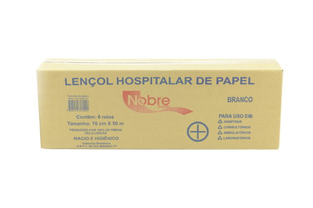 LENÇOL HOSPITALAR NOBRE - CAIXA 70X50X6